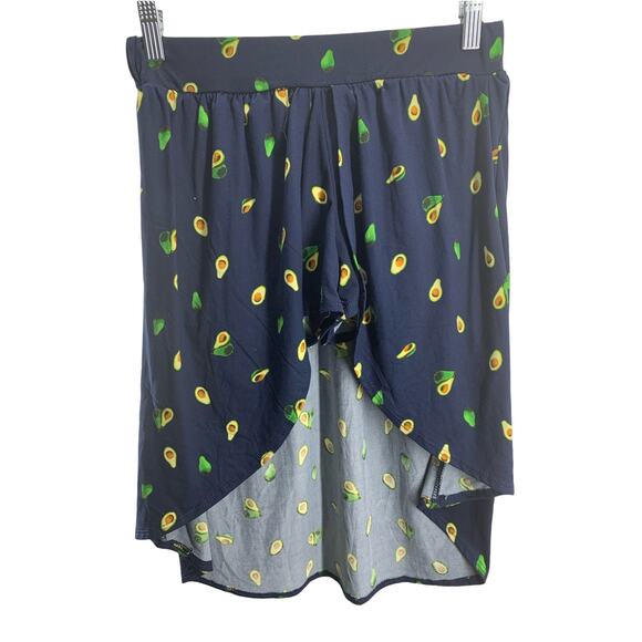 NWT Unbranded Girls' Navy Blue Avocado Print Skort Youth Size Large 14/16 - Picture 1 of 4